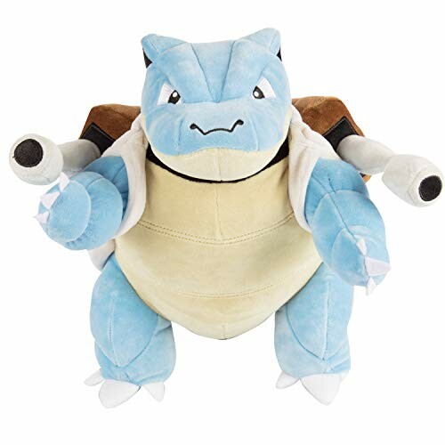 Blauwe en beige pluche schildpad met kanonnen