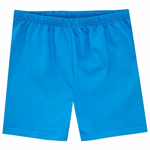 Blauwe katoenen korte broek