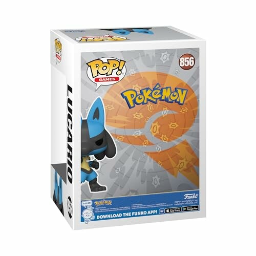 Funko Pop doos van Lucario Pokémon figuur