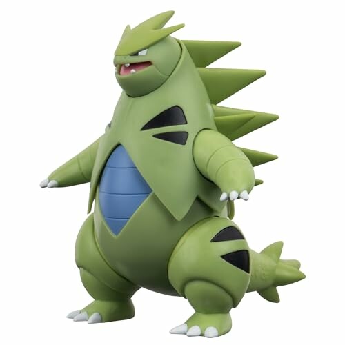 Groene dinosaurusachtige figuur met stekels