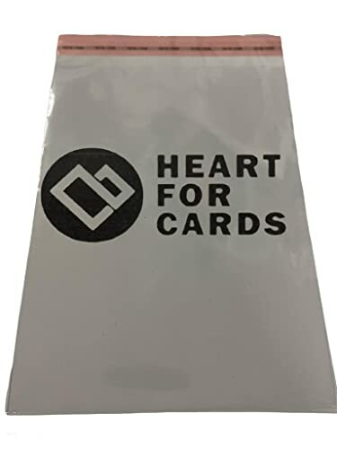 Witte zak met logo en tekst 'Heart for Cards'.