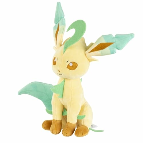 Leafeon Pokémon knuffel met groene bladeren