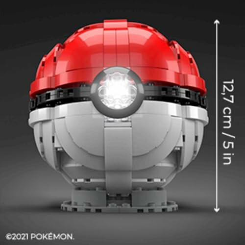 LEGO Pokéball met afmetingen
