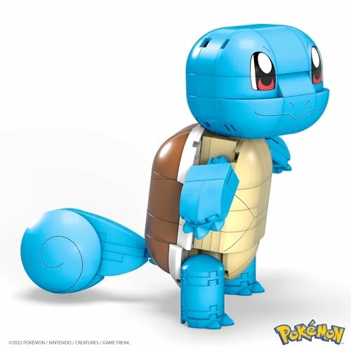 Blauw Pokémon-figuur van bouwstenen.