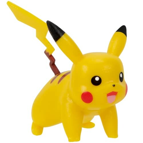 Kleine Pikachu-figuur met gele en zwarte details.
