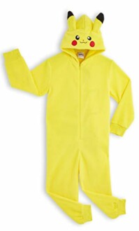 Gele Pikachu-onesie met capuchon en oren