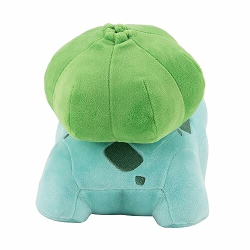 Pluchen speelgoed van een groene en blauwe knuffel