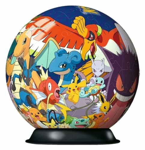 3D puzzelbal met Pokémon-personages