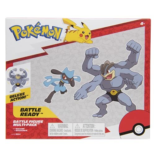 Pokémon Figuren 2-Pack Machamp & Riolu