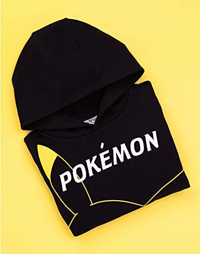 Zwarte hoodie met Pokémon-logo