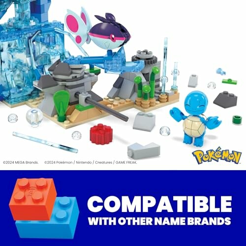 Bouwset met Pokémon-figuren en blokken