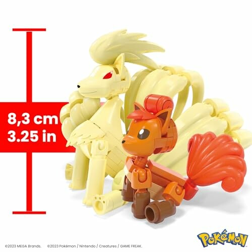 Bouwspeelgoed van Pokémon Ninetales en Vulpix