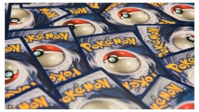 Achterkant van Pokémon-kaarten met Pokéball-ontwerp