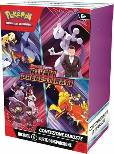 Pokemon kaartspel doos met personages en logo