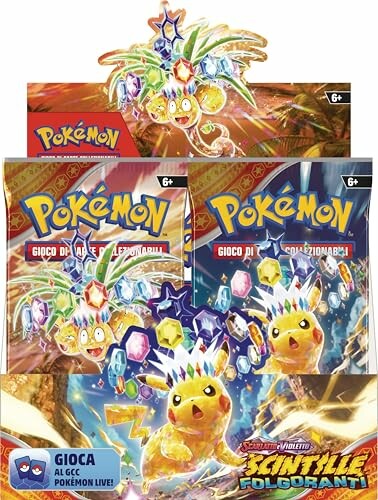 Pokemon kaarten spelverpakking in het Italiaans.