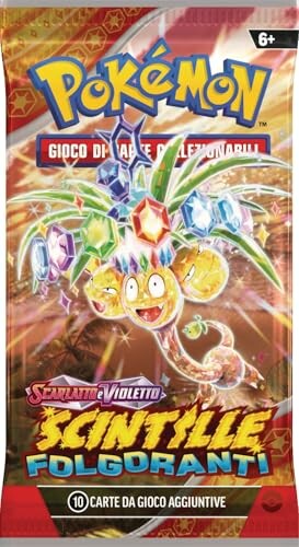 Verpakking van Pokémon kaarten met sprankelende illustraties