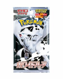 Pokémon kaartverpakking met witte draak