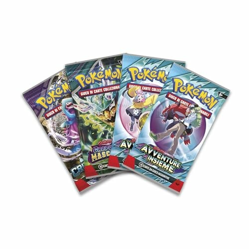 Verschillende Pokémon kaartpakketten