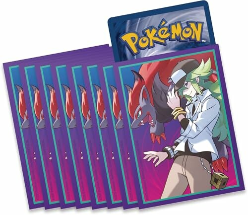 Pokémon kaartbeschermers met afbeelding van personage.