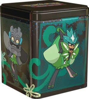 Metalen doos met Pokémon illustraties