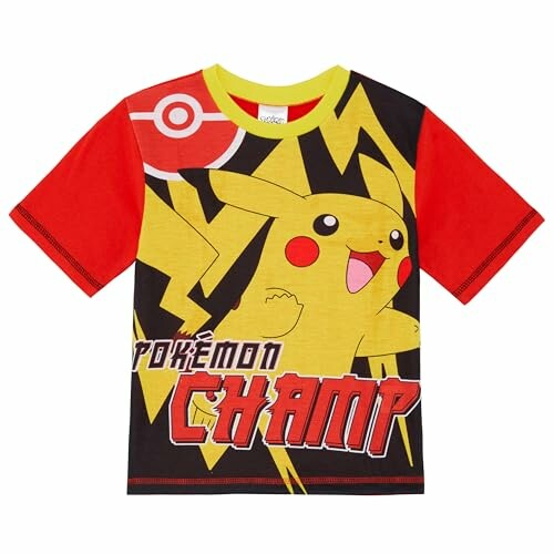Kinder T-shirt met Pikachu en Pokémon ontwerp
