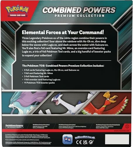 Achterkant van Pokémon Combined Powers Premium Collection doos