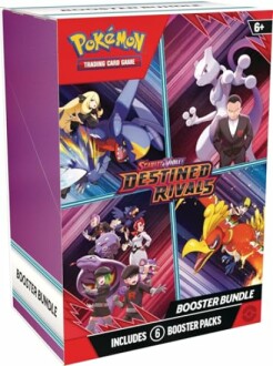 Pokémon kaartspel met Destined Rivals thema, inclusief zes booster pakketten.