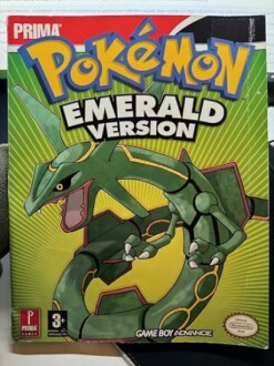 Handleiding voor Pokémon Emerald Version voor Game Boy Advance.