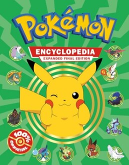 Pikachu op de omslag van de Pokémon encyclopedie.