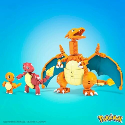 Lego-figuren van Charmander, Charmeleon en Charizard