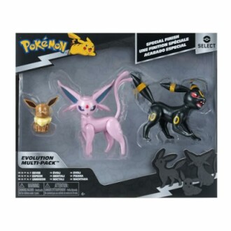 Pokemon evolutiefiguren in verpakking