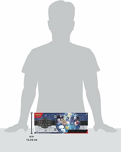Pokémon feestdagenkalenderdoos met silhouet van persoon