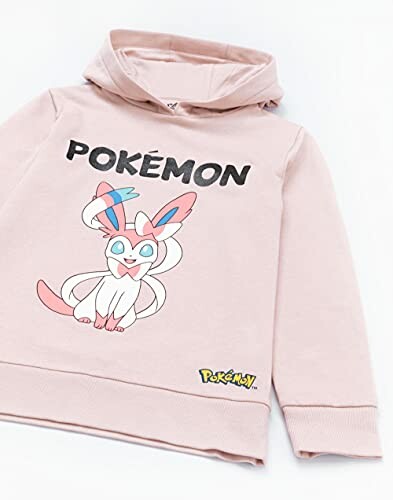 Roze Pokémon hoodie met karakterafbeelding