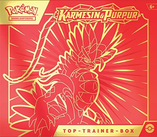 Karmesin en Purpur Pokémon Top Trainer Box verpakking