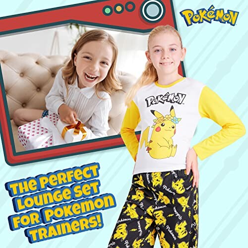 Kinderen dragen Pokémon lounge set