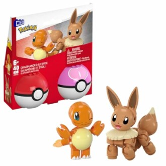 Mega Construx set met Charmander en Eevee bouwfiguren
