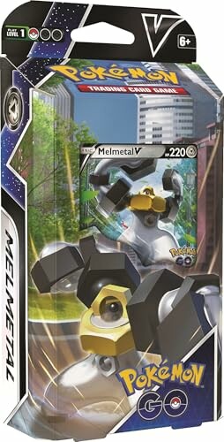 Verpakking van Pokémon Melmetal V kaartspel.