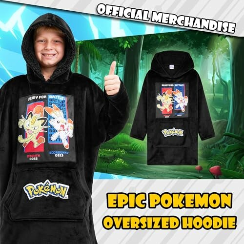 Kind draagt een Pokémon-hoodie