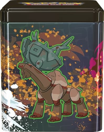 Metalen doos met afbeelding van een Pokémon