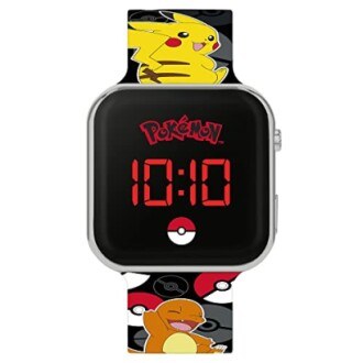 Digitale horloge met Pokémon-thema en Pikachu-ontwerp
