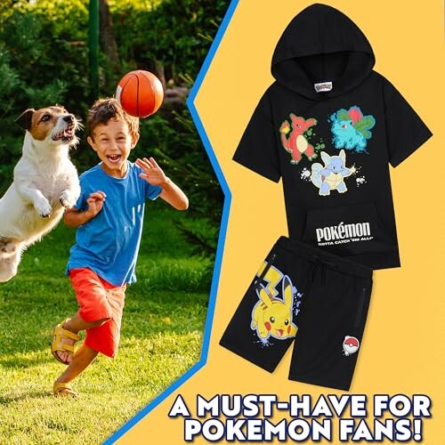 Pokémon Hoodie Shorts Trainingspak Set
