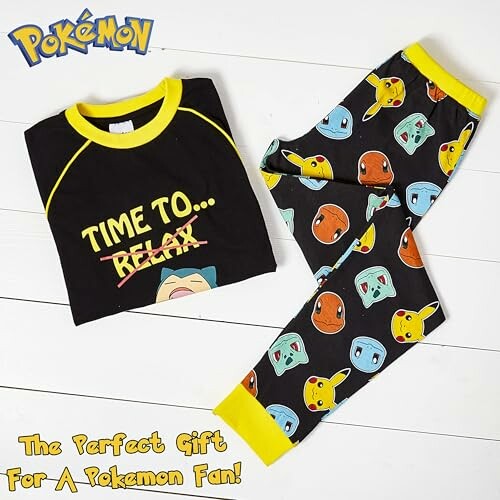 Pokemon pyjama met Snorlax en andere karakters
