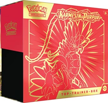 Pokémon Top Trainer Box Crimson & Purple