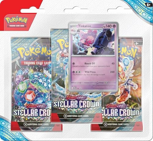 Pokemon Scarlet en Violet Stellar Crown 3-Pack Blister