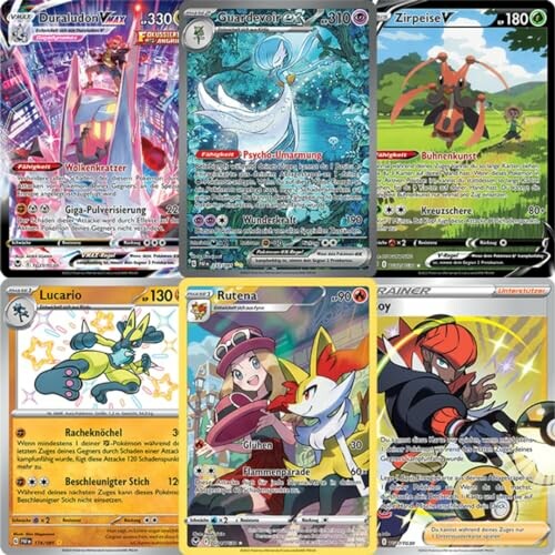 6 Willekeurige Trainergalerie Pokémonkaarten